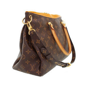 Louis Vuitton Brown Pallas Leather Bag Monogram
